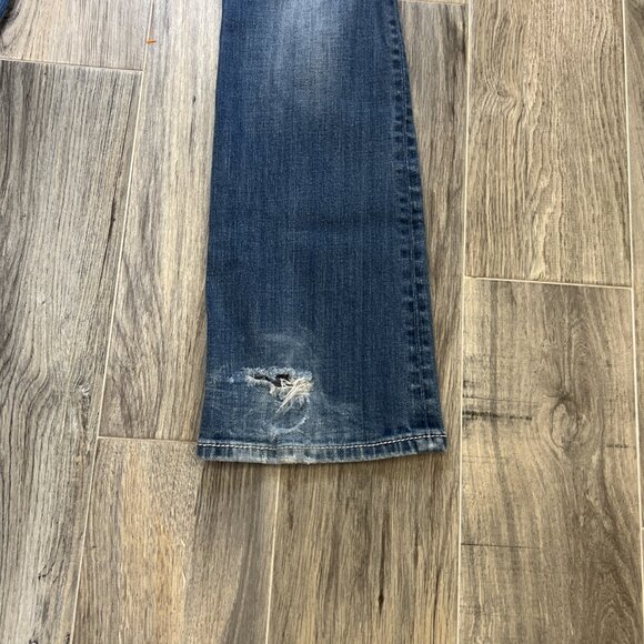 Project-Miss Me Jeans Womens 27 Low Rise Boot Y2K Embellished Medium Wash Denim - Picture 11 of 13